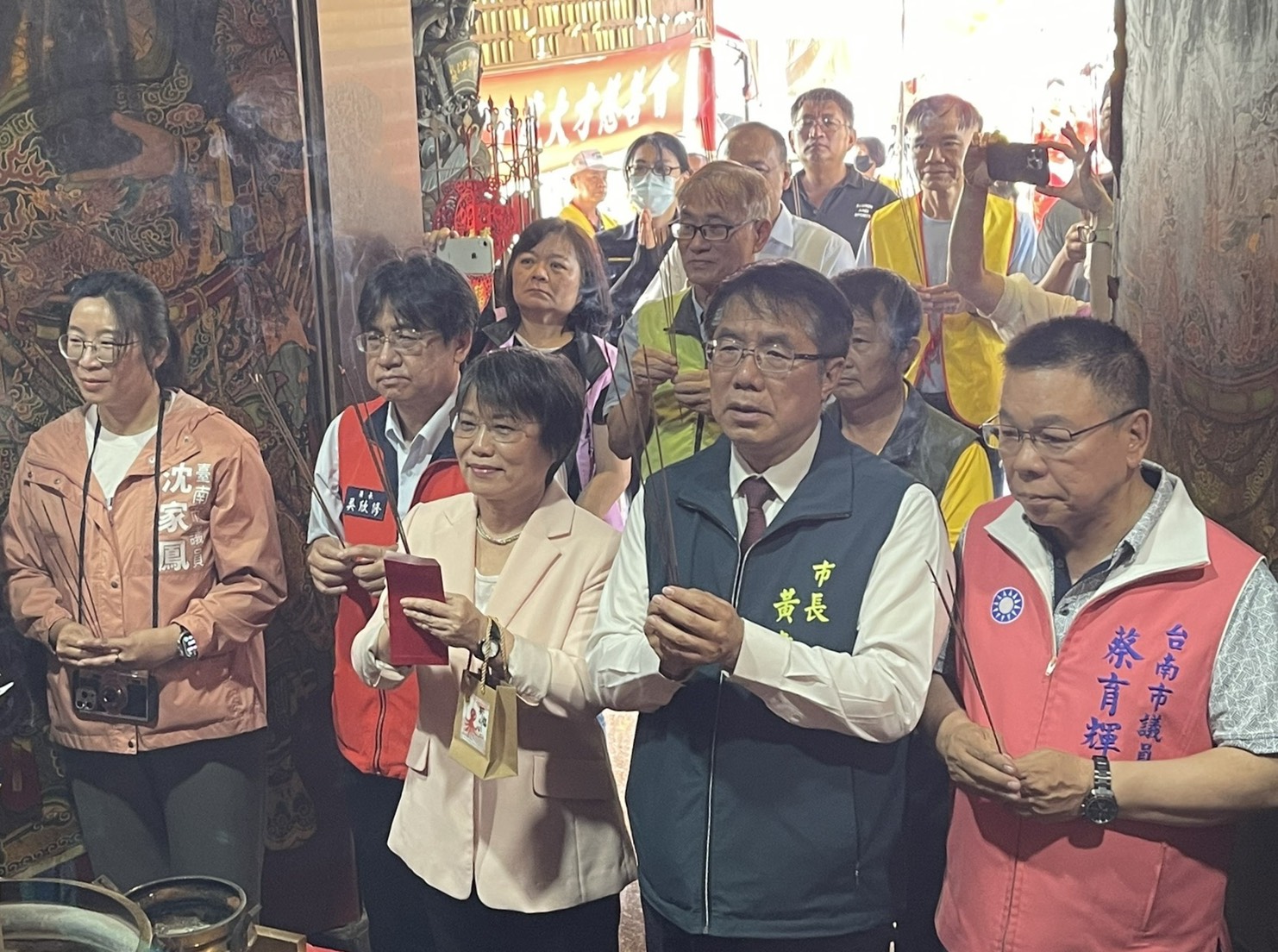 祈福合影