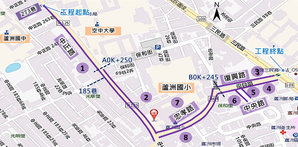 蘆洲國小周邊人行及通學環境