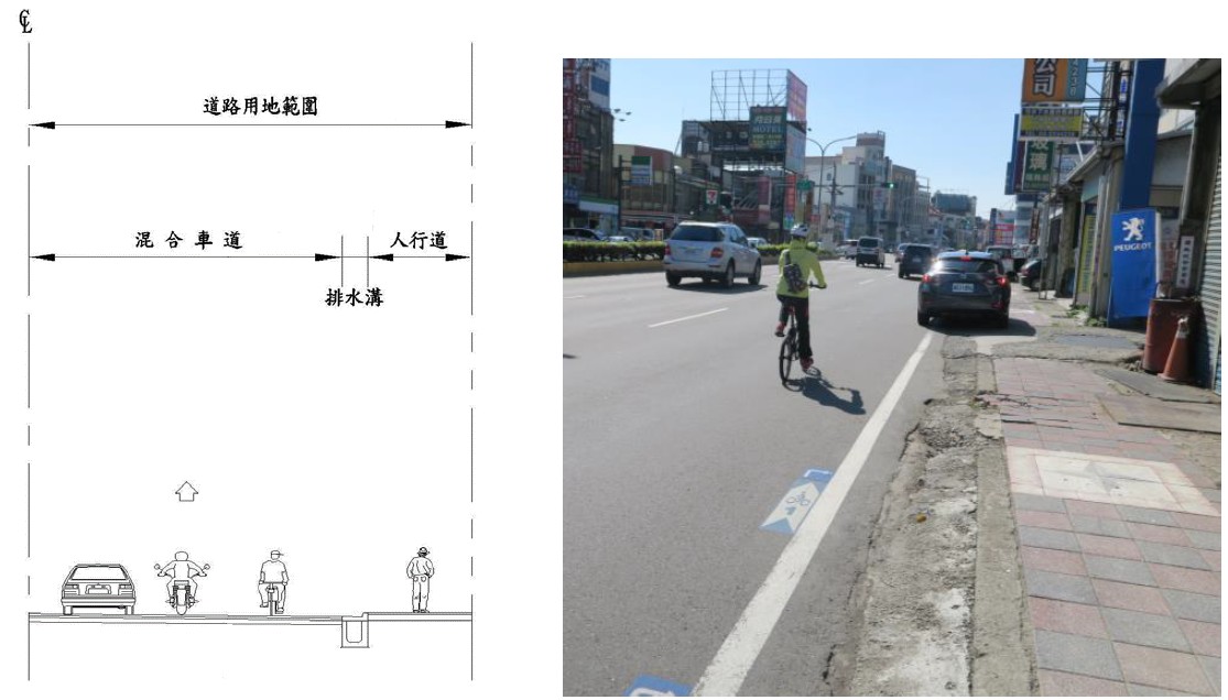 自行車與車輛共用車道