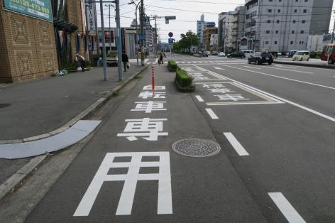 專用道實體分隔(日本案例)